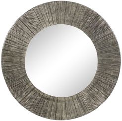 Willow Row Round Antique Silver Aluminum Framed Wall Mirror - 30.5" x 30.5" at Nordstrom Rack