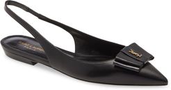 Anais Ysl Bow Slingback Flat