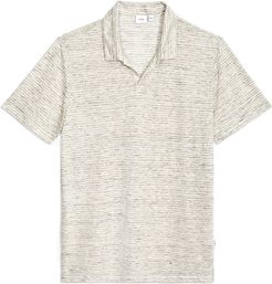 Shaun Stripe Linen Polo