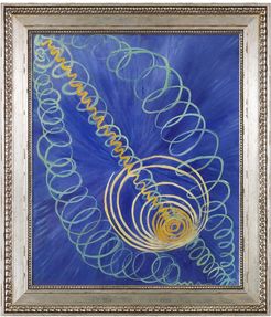 Overstock Art Group I, The WU/Rose Series, No. 16, Primordial Chaos, Versailles Silver King Frame - 26" x 30" at Nordstrom Rack