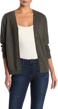 Knyt & Lynk Cashmere V-Neck Button Down Cardigan at Nordstrom Rack