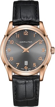Hamilton Men's Jazzmaster Thinline Quartz Leather Watch, 42mm at Nordstrom Rack