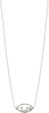 Bony Levy 18K White Gold Diamond Open Marquis Pendant Necklace - 0.06 ctw at Nordstrom Rack