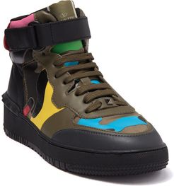 Valentino Camo Leather High Top Sneaker at Nordstrom Rack