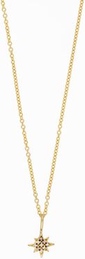 Bony Levy 18K Yellow Gold Pave Diamond Petite Northern Star Pendant Necklace at Nordstrom Rack