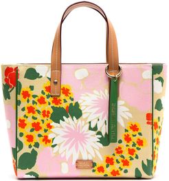 Small Henry Floral Garland Tote - Pink