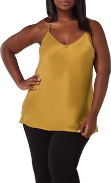 Plus Size Women's Maree Pour Toi Silk Charmeuse Tank