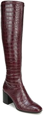 Franco Sarto Tribute Croc Embossed Leather Boot at Nordstrom Rack