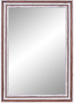 Willow Row Deep Brown Rectangular Wood Wall Mirror - 32"W x 44"H at Nordstrom Rack