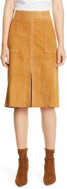 FRAME Trapunto Leather Skirt at Nordstrom Rack