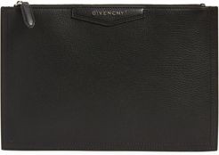 Medium Antigona Leather Pouch - Black