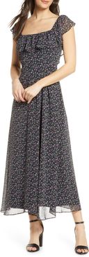 Sam Edelman Ditsy Print Ruffled Maxi Dress at Nordstrom Rack