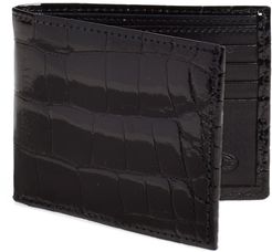 Genuine Alligator Wallet - Black