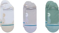 Vertical Assorted 3-Pack Tab Ankle Socks