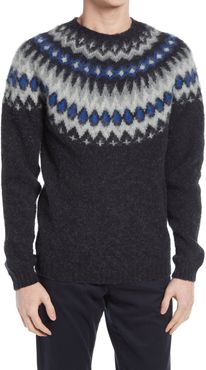 Birnir Fair Isle Crewneck Wool Sweater