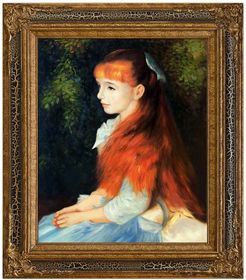 Overstock Art Irene Cahen d'Anvers (1872-1963), 1880 - Framed Oil Reproduction of an Original Painting by Pierre-Auguste Renoir 