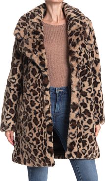 Laundry By Shelli Segal Leopard Print Faux Fur Coat at Nordstrom Rack