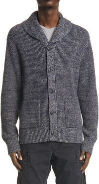 Shawl Collar Cotton & Linen Cardigan