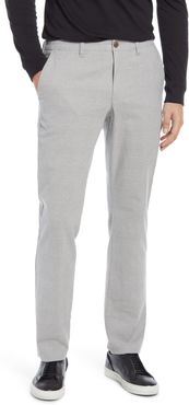 Plaid Stretch Cotton & Wool Chino Pants