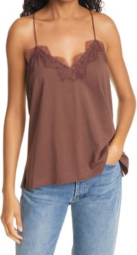 Lace Racerback Jersey Camisole