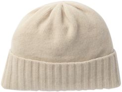 Portolano Cashmere Wide Rib Cuff Beanie at Nordstrom Rack