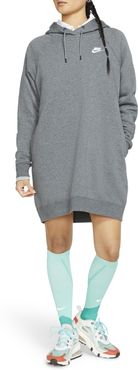Essential Fleece Hooded Sweatshirt Dress