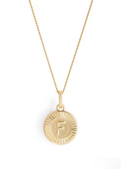 Initial Medallion Pendant Necklace