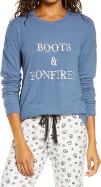 Boots & Bonfires Pajamas Top