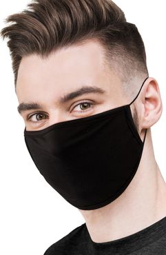 6-Pack Black Adult Face Masks