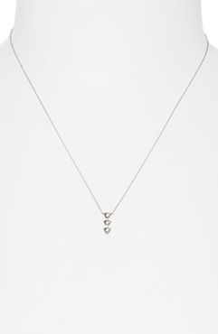 Stacked Triangle Diamond Pendant Necklace