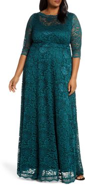 Plus Size Women's Kiyonna Leona Lace Evening Gown