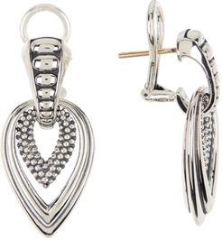 LAGOS Sterling Silver Caviar Fluted Marquis Earrings at Nordstrom Rack