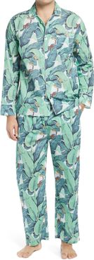 Martinique Banana Leaf Print Pajamas