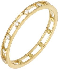 Bony Levy 18K Yellow Gold Scattered Diamond Open Ring - 0.07 ctw at Nordstrom Rack
