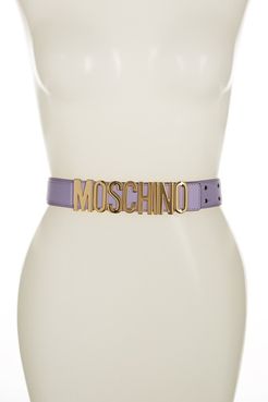 MOSCHINO Wide Leather Logo Belt at Nordstrom Rack