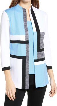 Colorblock Sweater Jacket