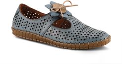 Sunflowery Perforated Leather Loafer