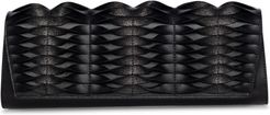 Anouk Twisted Leather Clutch - Black