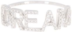 EF Collection 14K White Gold Pave Diamond 'Dream' Ring - Size 8 - 0.21 ctw at Nordstrom Rack