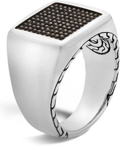 JOHN HARDY Sterling Silver Classic Chain Jawan Signet Ring - Size 10 at Nordstrom Rack