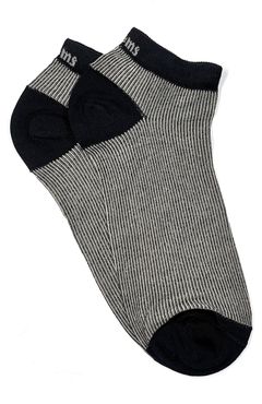 Stripe Rib No-Show Socks