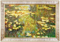 Overstock Art Water Lilies Framed Oil Reproduction of an Original Painting by Claude Monet at Nordstrom Rack