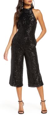 Crop Sequin Jumpsuit