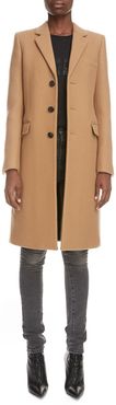 Three-Quarter Cashmere Coat