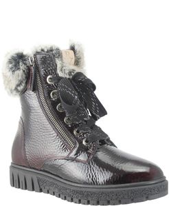 Isla Waterproof Crinkled Boot With Faux Fur Lining