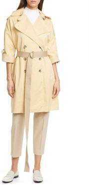 CLUB MONACO Belted Double Breasted Trench Coat at Nordstrom Rack