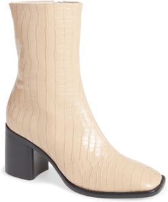 Contour Croc Embossed Leather Boot