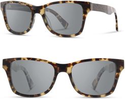 'Canby' 53mm Polarized Sunglasses - Havana/ Elm Burl/ Grey