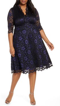 Plus Size Women's Kiyonna Mon Cheri Lace Cocktail Dress