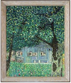 Overstock Art Farmhouse in Upper Austria by Gustav Klimt Framed Hand Painted Oil on Canvas at Nordstrom Rack